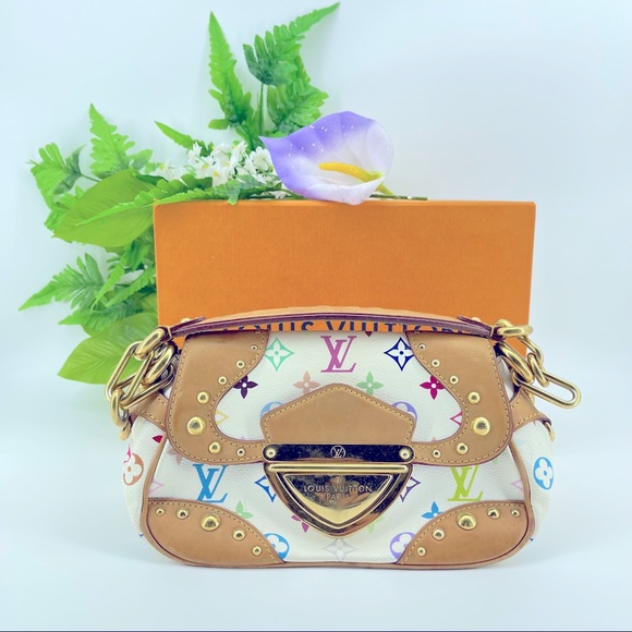 Louis Vuitton Multicolor Marilyn White bag Authentic - Picture 3 of 12